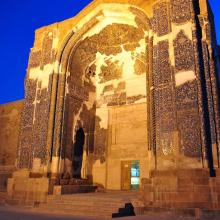 عکس ورودی مسجد آبی تبریز