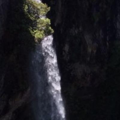 image of Visiting the bridal falls NZ